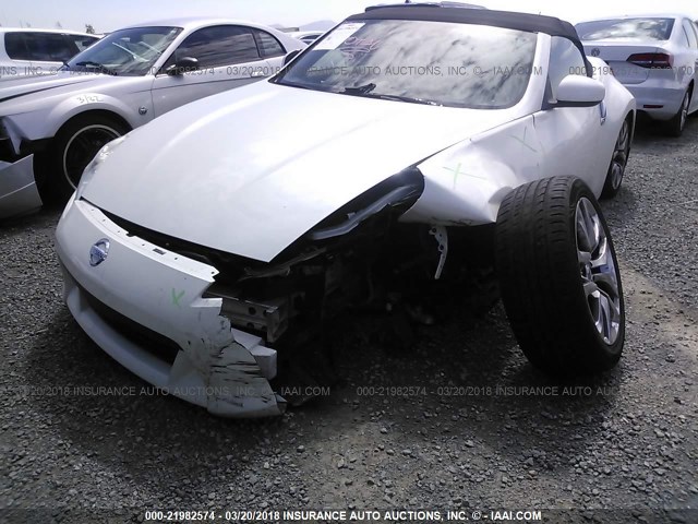 JN1AZ4FH2CM370185 - 2012 NISSAN 370Z TOURING WHITE photo 6