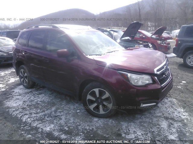 JF2SJAEC7HH414549 - 2017 SUBARU FORESTER 2.5I PREMIUM RED photo 1