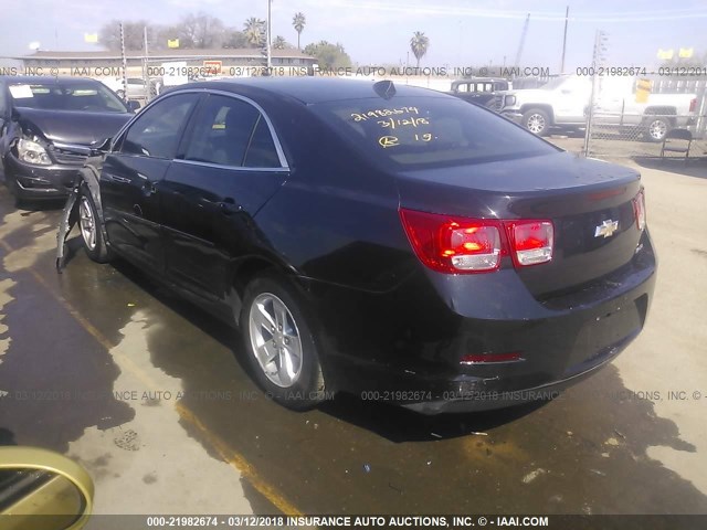 1G11B5SA2DF132920 - 2013 CHEVROLET MALIBU LS შავი ფოტო 3