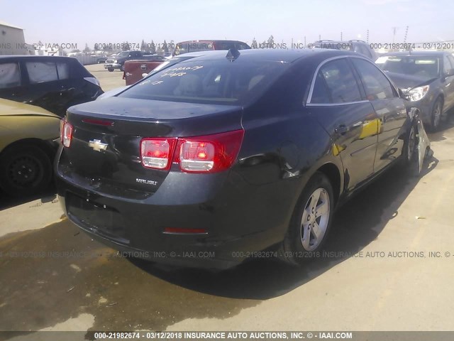1G11B5SA2DF132920 - 2013 CHEVROLET MALIBU LS შავი ფოტო 4