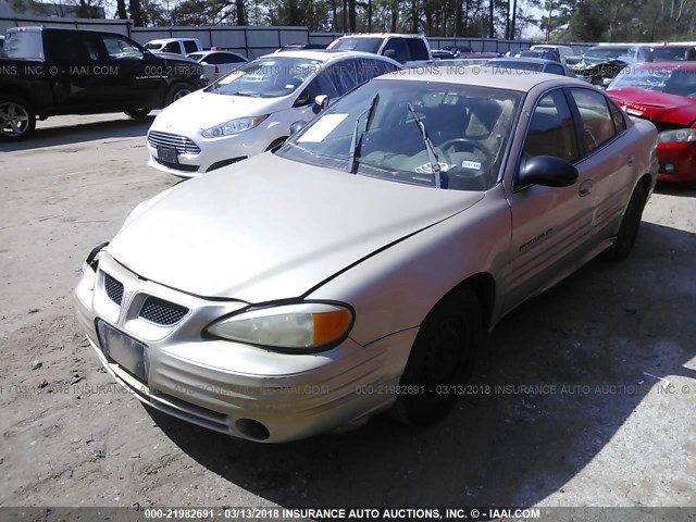 1G2NE52F52C178742 - 2002 PONTIAC GRAND AM SE GOLD photo 2