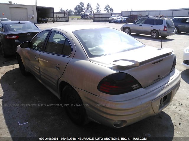 1G2NE52F52C178742 - 2002 PONTIAC GRAND AM SE GOLD photo 3