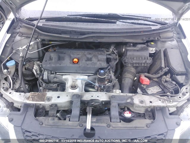 2HGFG3B09CH512636 - 2012 HONDA CIVIC EXL SILVER photo 10