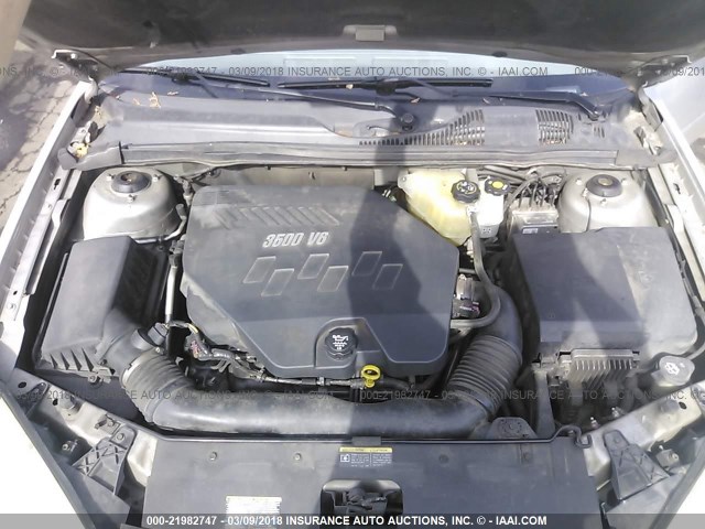 1G1ZS58N07F156800 - 2007 CHEVROLET MALIBU LS ვერცხლისფერი ფოტო 10