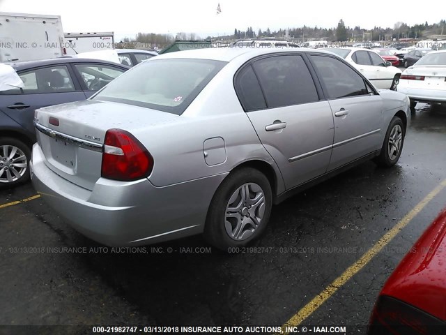 1G1ZS58N07F156800 - 2007 CHEVROLET MALIBU LS ვერცხლისფერი ფოტო 4
