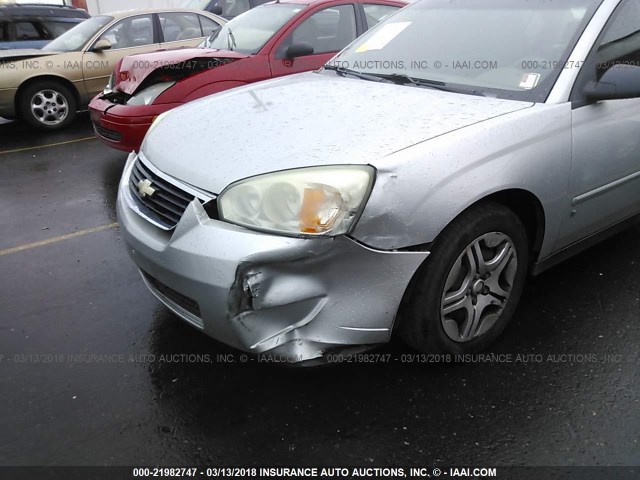 1G1ZS58N07F156800 - 2007 CHEVROLET MALIBU LS ვერცხლისფერი ფოტო 6