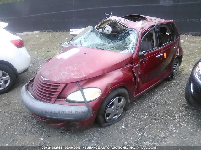 3C8FY4BB41T600810 - 2001 CHRYSLER PT CRUISER RED photo 2