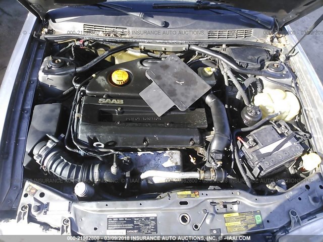 YS3DF78K327003377 - 2002 SAAB 9-3 SE SILVER photo 10