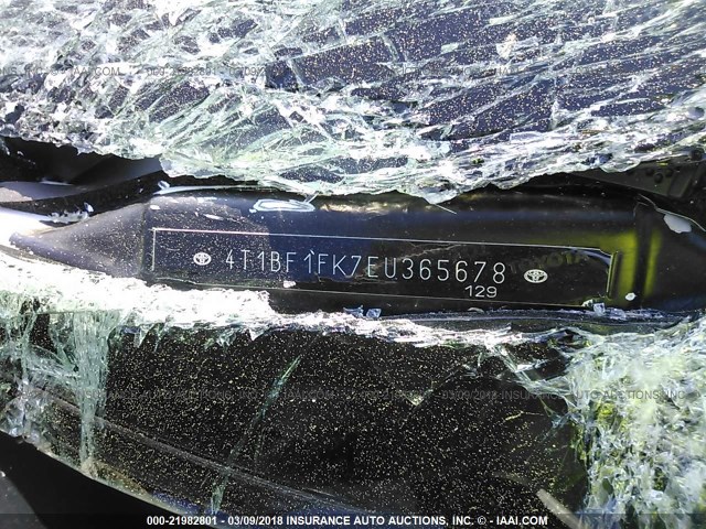 4T1BF1FK7EU365678 - 2014 TOYOTA CAMRY L/SE/LE/XLE 白色 照片 9