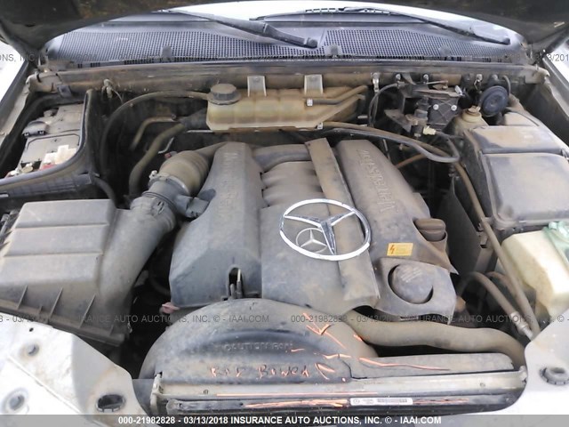 4JGAB57E75A542545 - 2005 MERCEDES-BENZ ML 350 GRAY photo 10