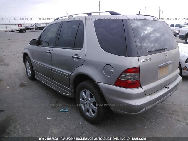 4JGAB57E75A542545 - 2005 MERCEDES-BENZ ML 350 GRAY photo 3