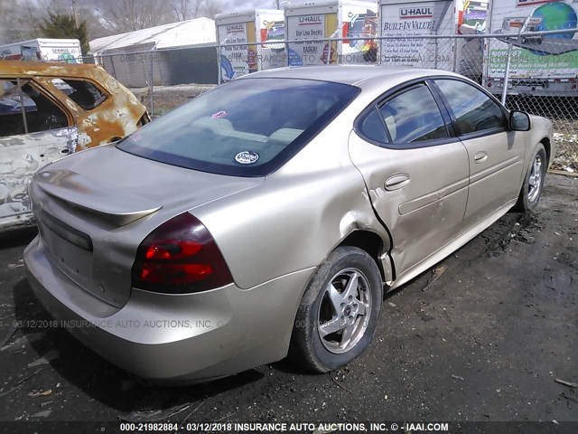 2G2WP522741356297 - 2004 PONTIAC GRAND PRIX GT GOLD photo 4