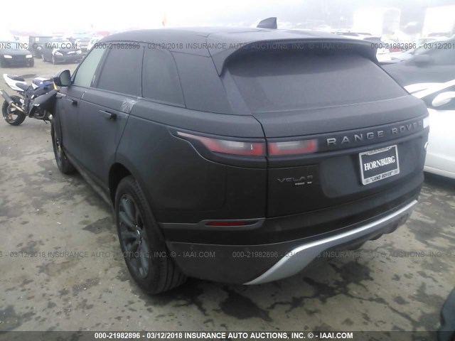 SALYL2RX4JA724185 - 2018 LAND ROVER RANGE ROVER VELAR R-DYNAMIC SE BLACK photo 3