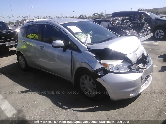 3N1CE2CP7EL380146 - 2014 NISSAN VERSA NOTE S/S PLUS/SV/SL SILVER photo 1