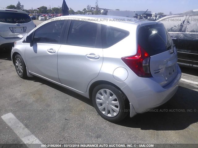 3N1CE2CP7EL380146 - 2014 NISSAN VERSA NOTE S/S PLUS/SV/SL SILVER photo 3