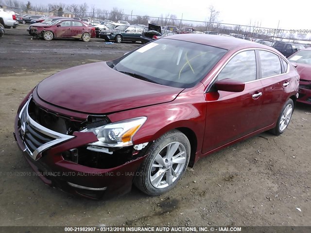 1N4AL3AP9DC272839 - 2013 NISSAN ALTIMA 2.5/S/SV/SL RED photo 2