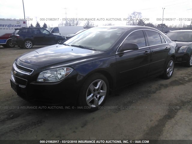 1G1ZB5E01CF178274 - 2012 CHEVROLET MALIBU LS 黑色 照片 2