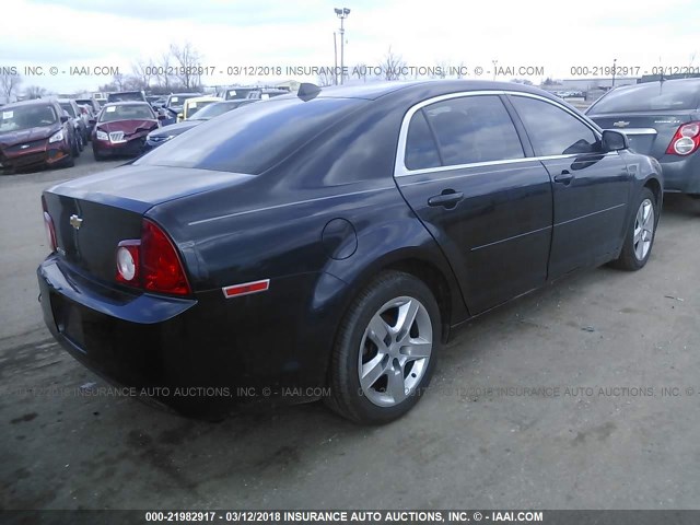 1G1ZB5E01CF178274 - 2012 CHEVROLET MALIBU LS 黑色 照片 4