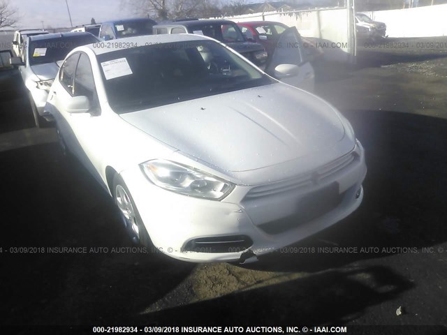 1C3CDFAA8ED768731 - 2014 DODGE DART SE WHITE photo 1