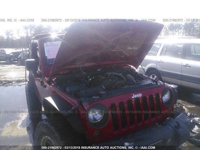1J4AA2D17AL154800 - 2010 JEEP WRANGLER SPORT 红色 照片 10