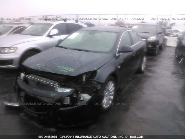 W04GN5EC2B1025022 - 2011 BUICK REGAL CXL BLACK photo 2