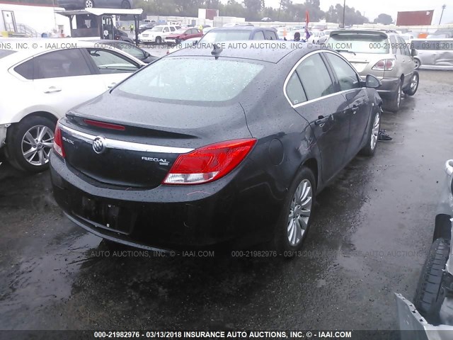 W04GN5EC2B1025022 - 2011 BUICK REGAL CXL BLACK photo 4