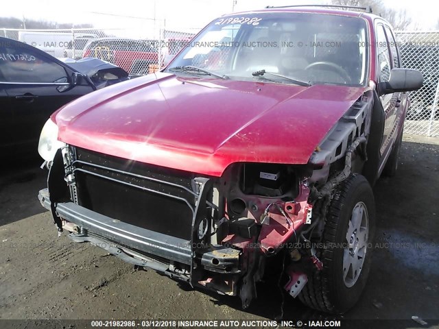 1FMYU94155KA56635 - 2005 FORD ESCAPE LIMITED RED photo 6