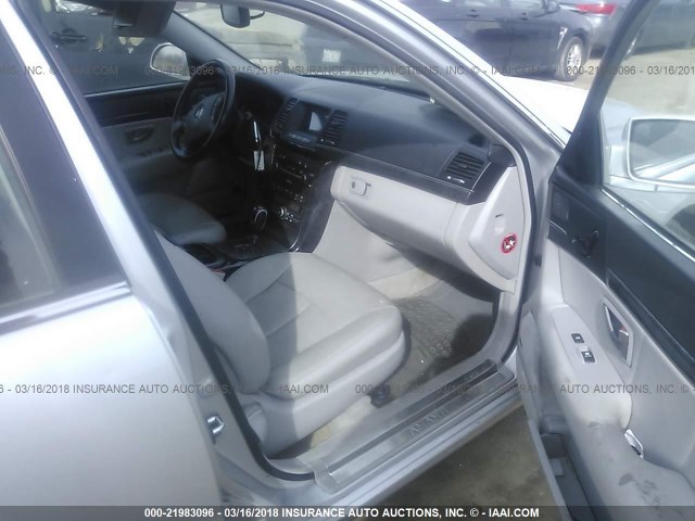 KNALD125875138105 - 2007 KIA AMANTI SILVER photo 5