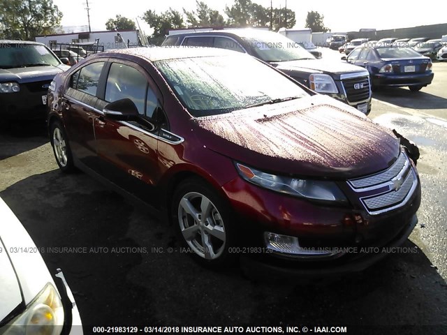 1G1RH6E41EU154756 - 2014 CHEVROLET VOLT RED photo 1