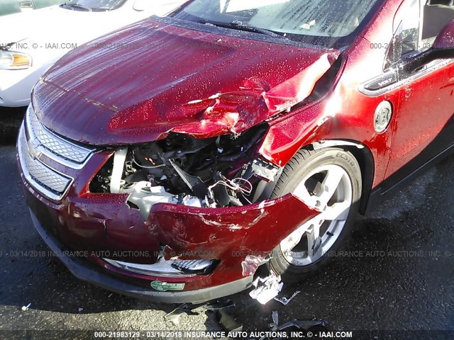 1G1RH6E41EU154756 - 2014 CHEVROLET VOLT RED photo 6