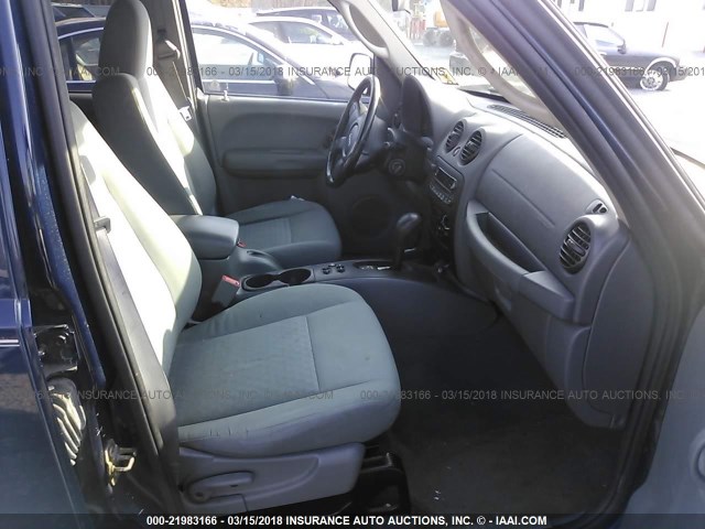 1J4GL48K15W721221 - 2005 JEEP LIBERTY SPORT 深蓝色 照片 5