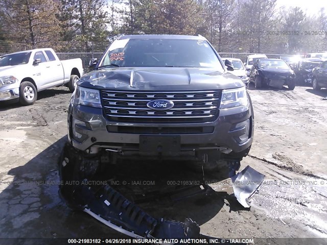 1FM5K8F85HGD24314 - 2017 FORD EXPLORER LIMITED Grau Foto 6