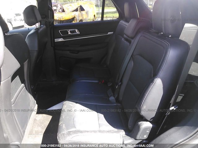 1FM5K8F85HGD24314 - 2017 FORD EXPLORER LIMITED Grau Foto 8