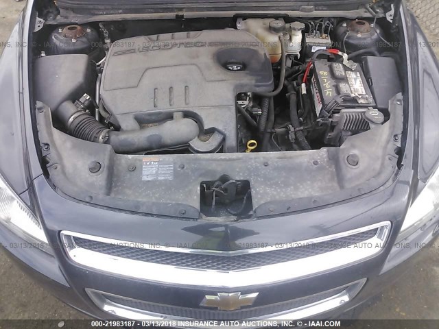 1G1ZB5EB4AF233590 - 2010 CHEVROLET MALIBU LS შავი ფოტო 10