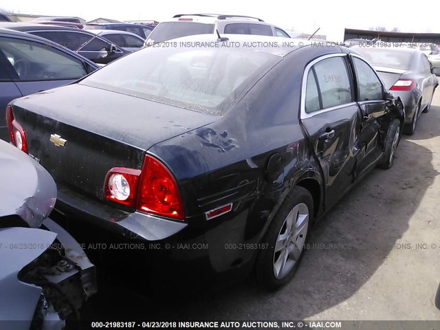 1G1ZB5EB4AF233590 - 2010 CHEVROLET MALIBU LS შავი ფოტო 4
