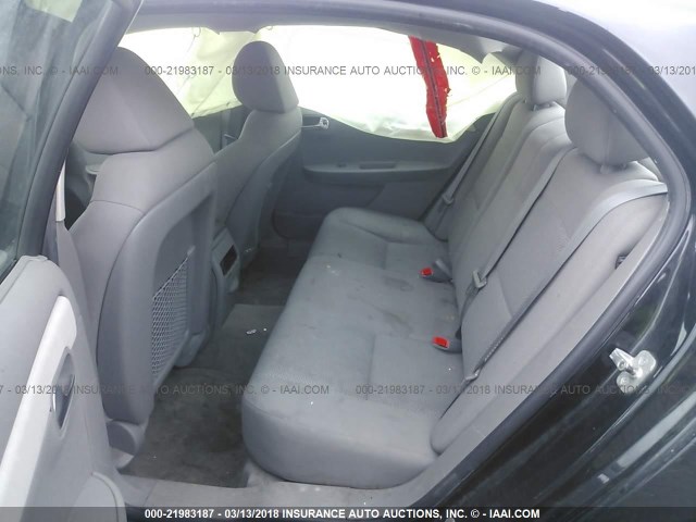 1G1ZB5EB4AF233590 - 2010 CHEVROLET MALIBU LS შავი ფოტო 8