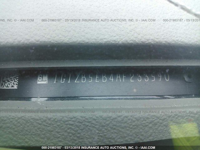 1G1ZB5EB4AF233590 - 2010 CHEVROLET MALIBU LS შავი ფოტო 9