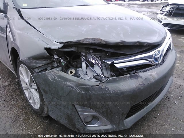 4T1BD1FK9CU004424 - 2012 TOYOTA CAMRY HYBRID/LE/XLE 绿色 照片 6