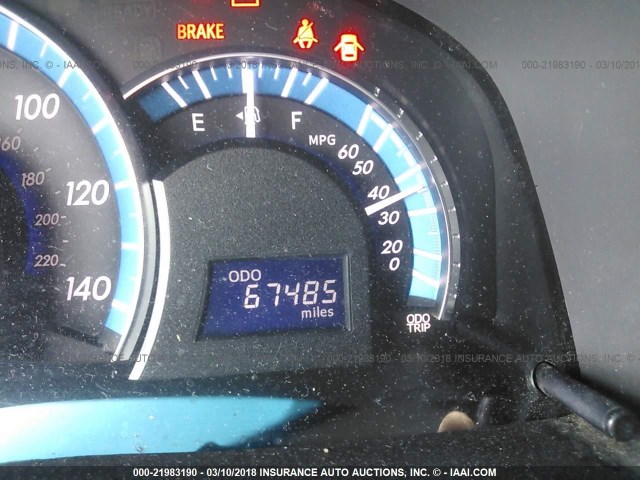 4T1BD1FK9CU004424 - 2012 TOYOTA CAMRY HYBRID/LE/XLE 绿色 照片 7