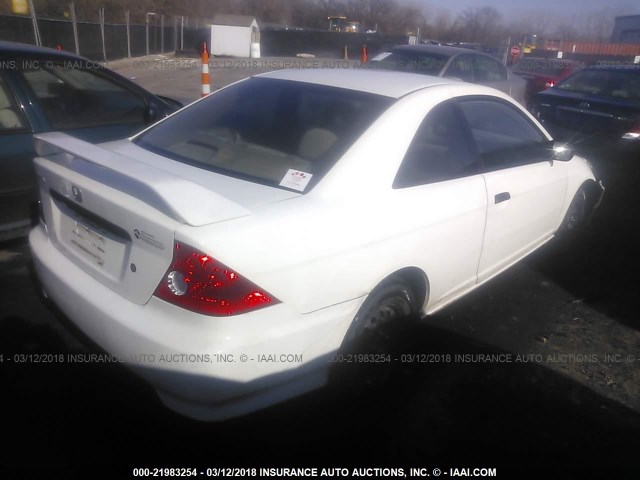 1HGEM22144L007065 - 2004 HONDA CIVIC DX VP WHITE photo 4