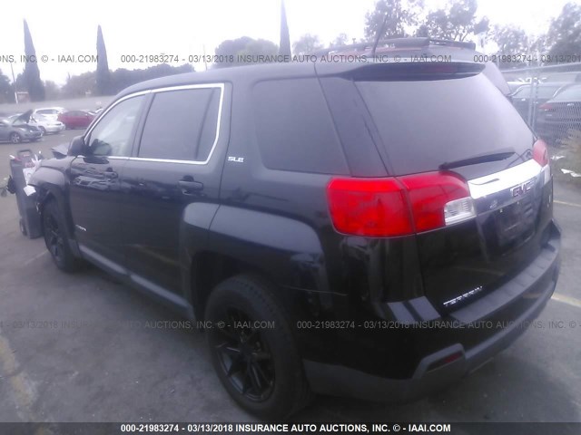 2GKALMEK3D6355954 - 2013 GMC TERRAIN SLE BLACK photo 3