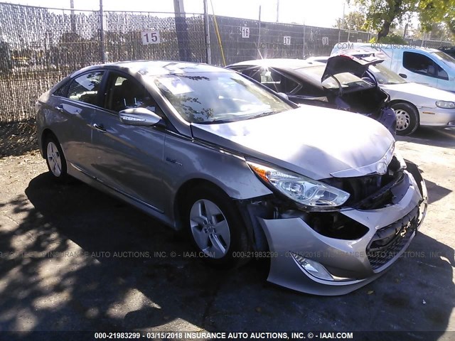 KMHEC4A49CA028704 - 2012 HYUNDAI SONATA HYBRID SILVER photo 1