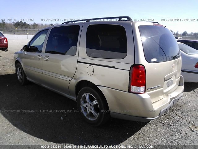 1GNDV23L65D202157 - 2005 CHEVROLET UPLANDER LS Ոսկեգույն լուսանկար 3