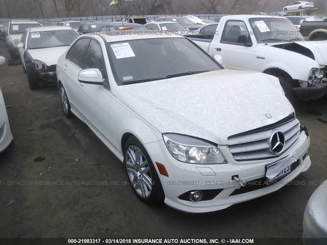 WDDGF81X28F171676 - 2008 MERCEDES-BENZ C 300 4MATIC WHITE photo 1