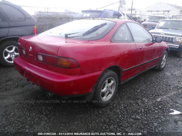 JH4DC4443TS015600 - 1996 ACURA INTEGRA RS RED photo 4