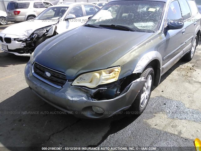 4S4BP62C457348327 - 2005 SUBARU LEGACY OUTBACK 2.5I LIMITED BLUE photo 6