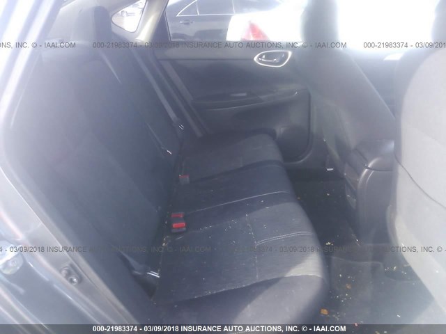 3N1AB7AP1FL688964 - 2015 NISSAN SENTRA S/SV/SR/SL GRAY photo 8