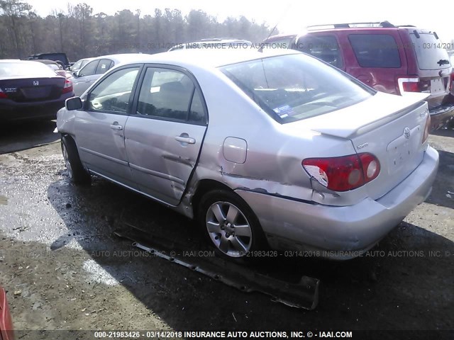 2T1BR32E28C902806 - 2008 TOYOTA COROLLA CE/LE/S SILVER photo 3