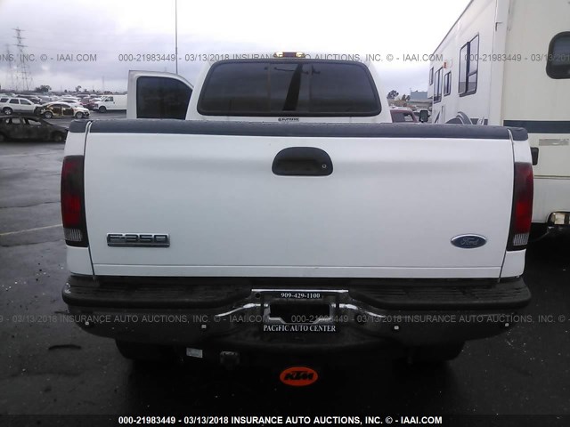 1FTWW31P55EA03234 - 2005 FORD F350 SRW SUPER DUTY WHITE photo 10