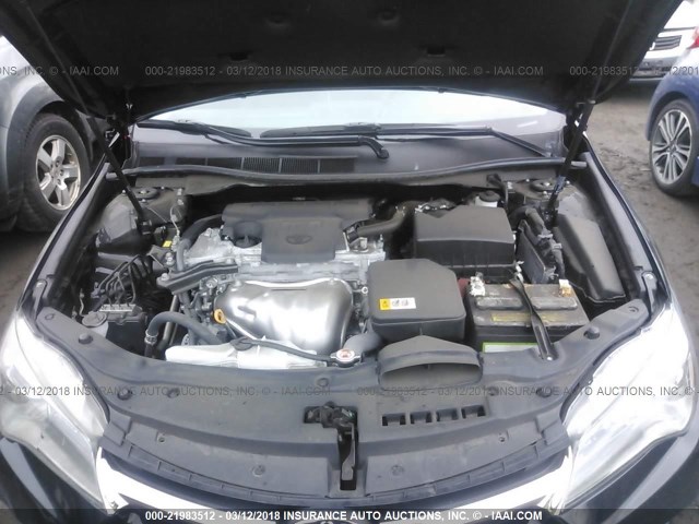4T1BF1FK4HU374780 - 2017 TOYOTA CAMRY LE/XLE/SE/XSE BLACK photo 10